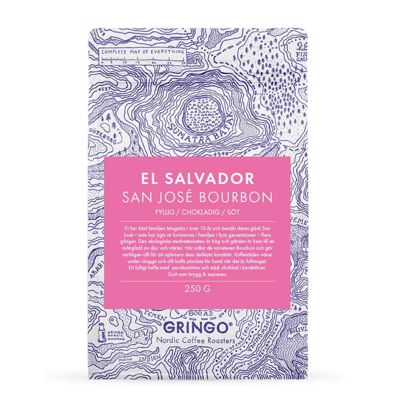 Single origin coffee beans from El Salvador